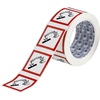 GHS Symbol - Corrosive, PIC 1808, Laminated Polyester, Continuous Roll, 50,00 mm (W) x 50,00 mm (H)